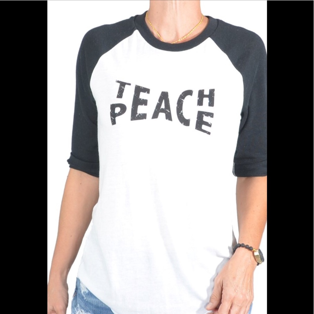 Teach Peace Baseball T-shirt